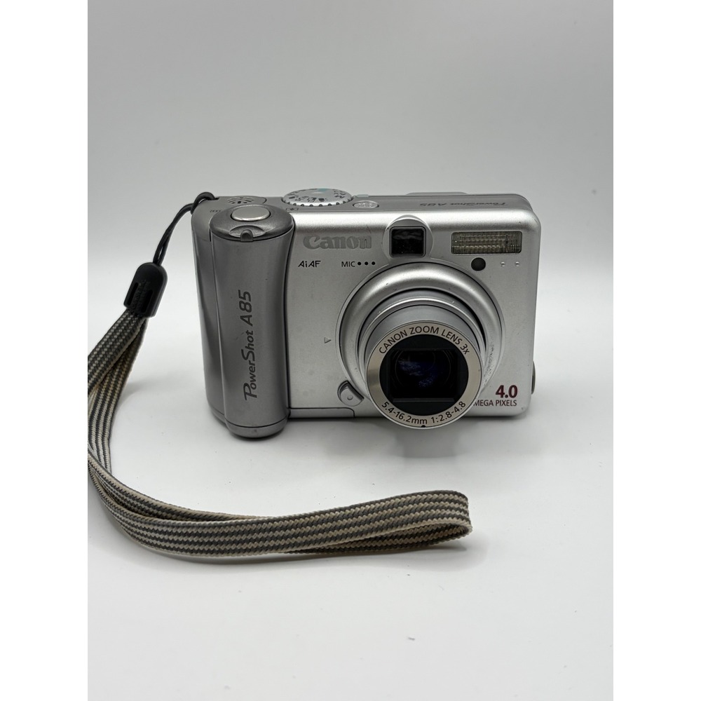 Canon PowerShot A85 4.0MP Digital Camera Silver 3x Optical Zoom PC1204 Tested